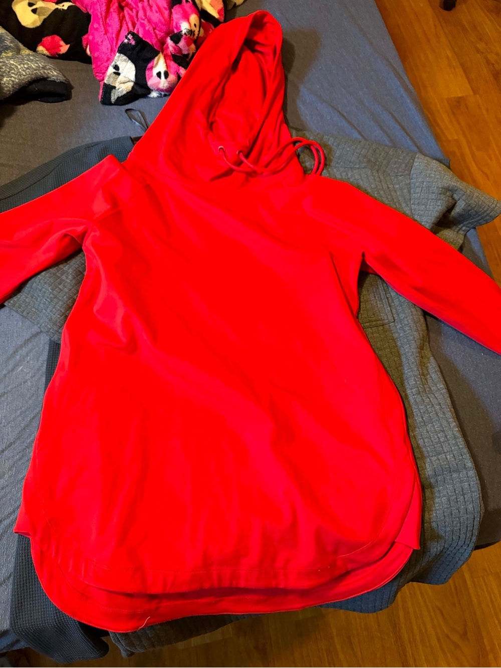 Bright Red Athletic Hoodie